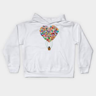 heart is my women's day Kids Hoodie